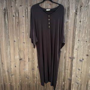 Dwell + Slumber black caftan dress (OS)